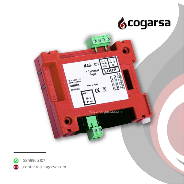 Módulo Analógico monitor de 1 entrada técnica MAD-401