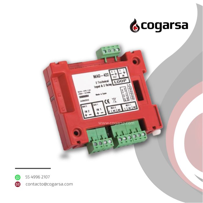 MODULO ANALOG MONIT Y CONT MAD-422 DETNO