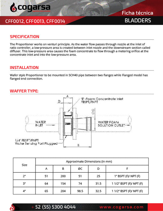 Tanque vertical Bladder 175 PSI UL/FM