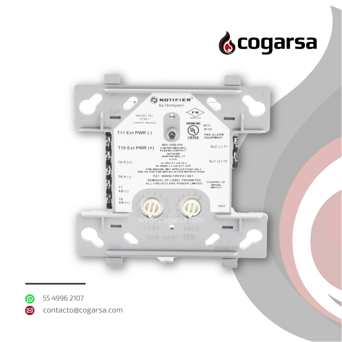 FCM-1 ADDRESS CONTROL MODULE NOTIFIER — COGARSA