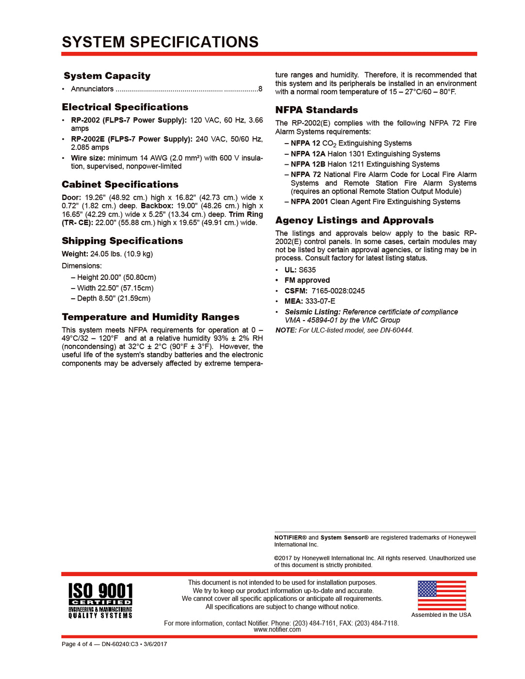 MRP-2002 PANEL DE CONTROL DE INCENDIO CONVENCIONAL — COGARSA