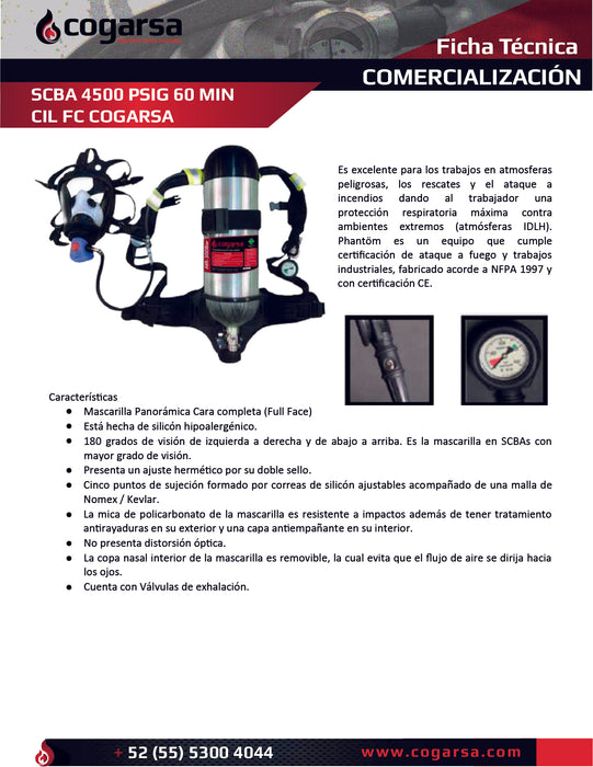 Equipo de Respiración Autónoma SCBA